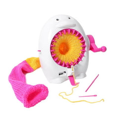 Kids DIY 40 Needle Knitting Machine with Penguin Counter