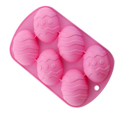 Silicone Baking Mold for Easter Egg Desserts (6 Cavities)