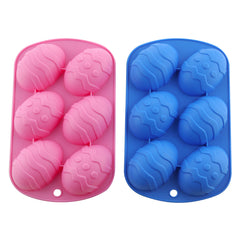 Silicone Baking Mold for Easter Egg Desserts (6 Cavities)