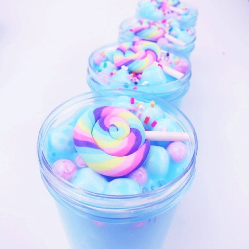 Slime DIY Stress Relief Toy - Cotton Candy Mud