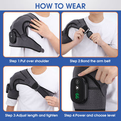 Electric Heating Shoulder Massager and Support Belt