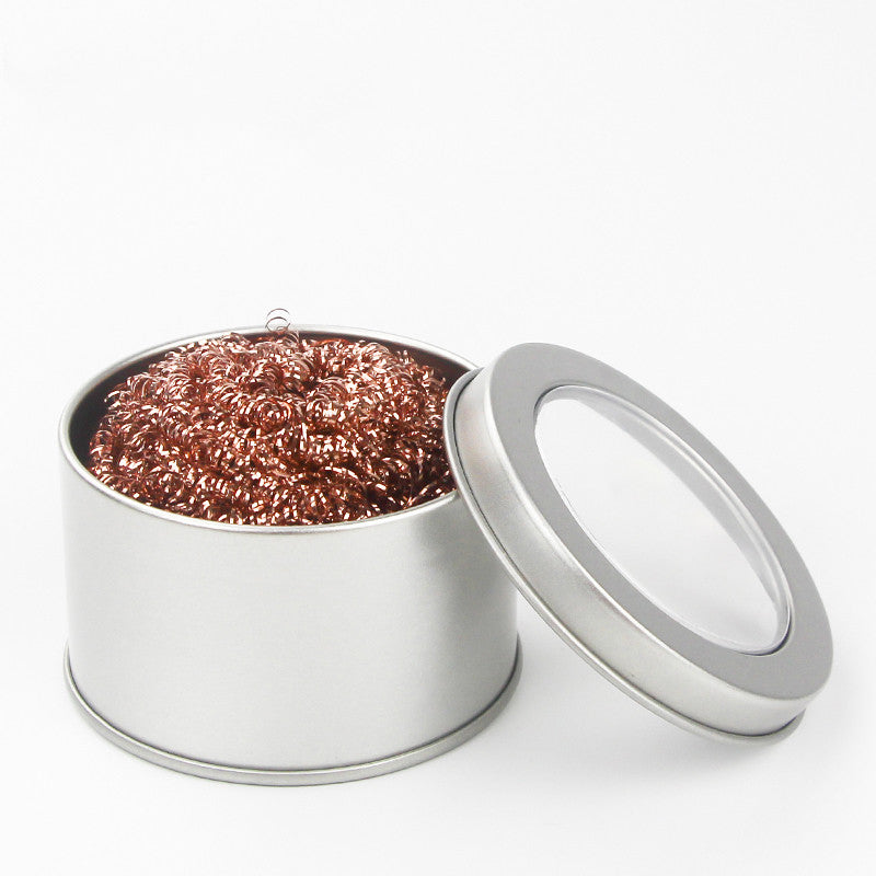 Soldering Iron Cleaning Ball with Copper Wire Nozzle Cleaner