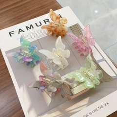Korean Ins Style Colorful Butterfly Hair Claw Clips