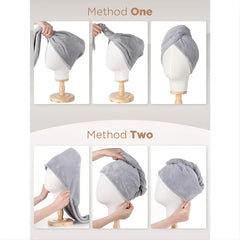Microfiber Hair Towel Wrap for Curly Hair (1pc)