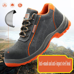 Men's Steel Toe Non-Slip Welding Safety Work Shoes