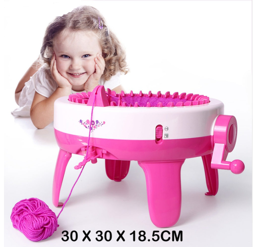 Kids DIY 40 Needle Knitting Machine with Penguin Counter